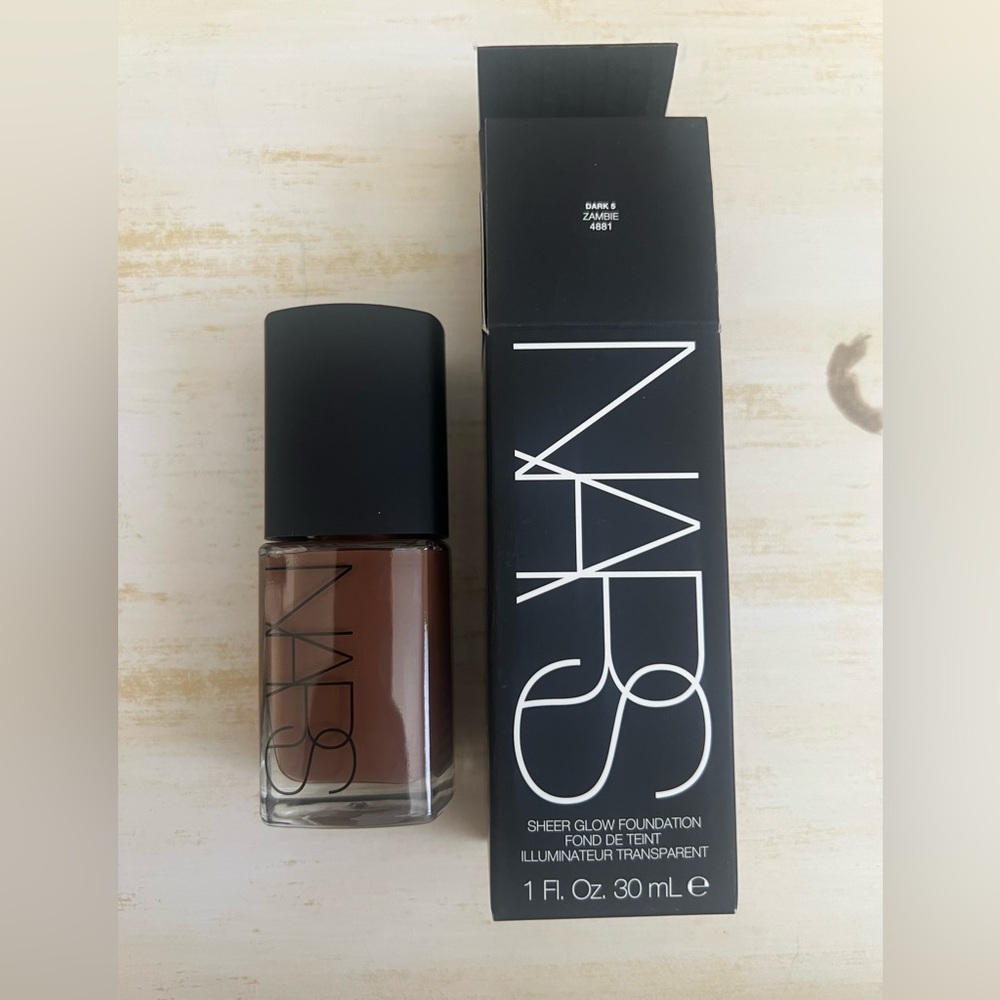 NARS sheer glow foundation ZAMBIE DARK 5 BRAND NEW WITH THE BOX